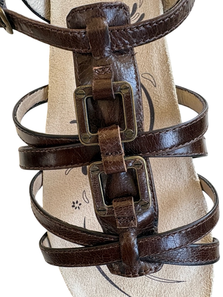 Like New Abeo Leather Cece Sandals Briwn Size 9 — image 3 of 8